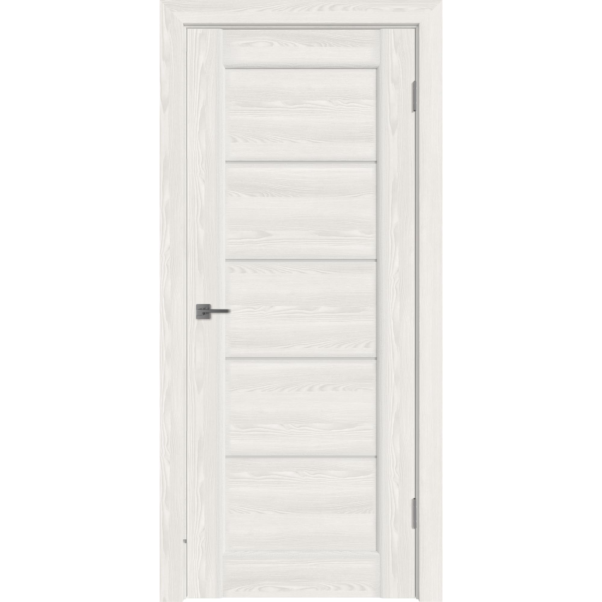 82379677 Дверь межкомнатная Дельта горизонтальная остеклённая ПВХ цвет белёный дуб 80x200 см (с замком и петлями) Santreyd  - Вид №1