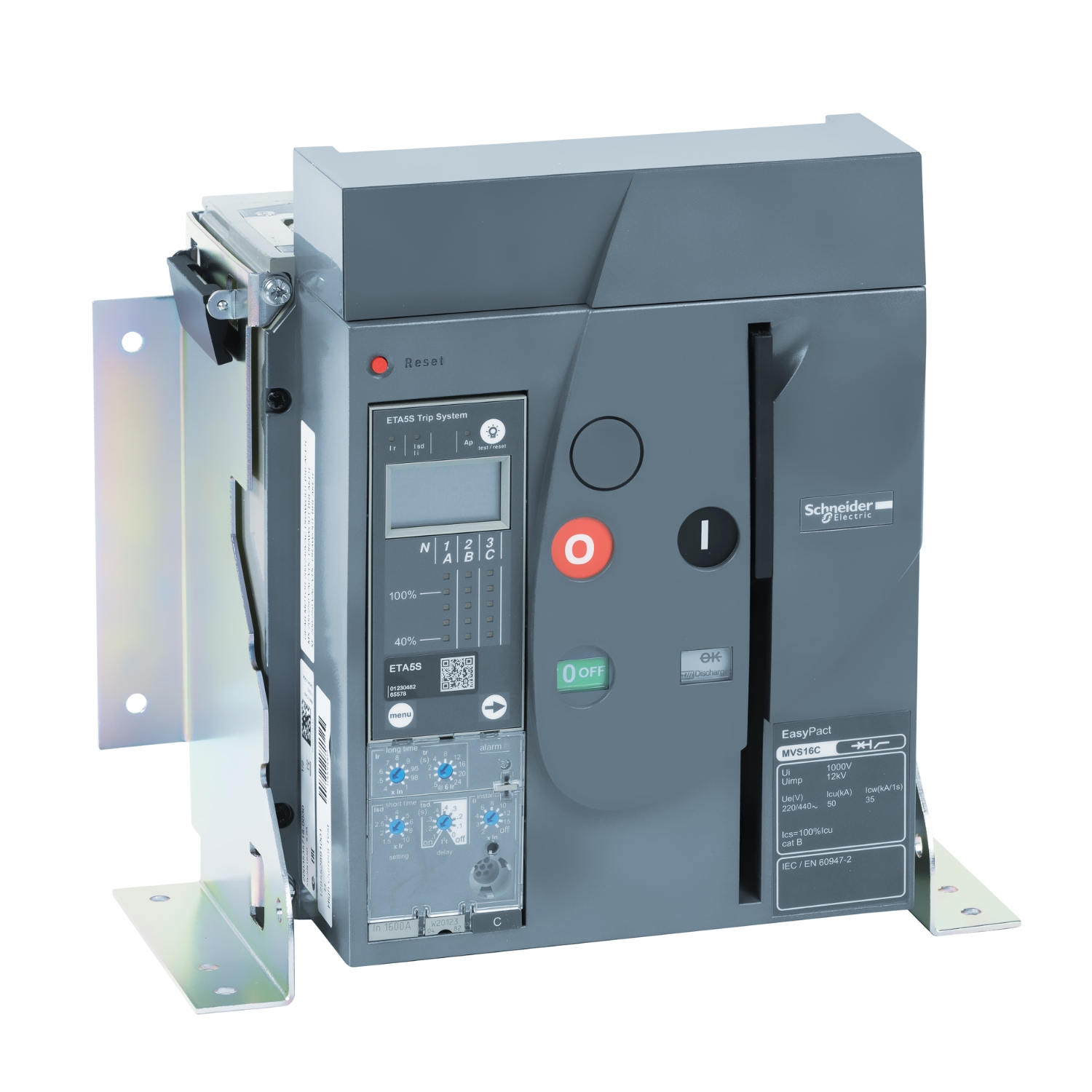 MVS16C3NF2A АВ MVS1 1600A 50KA 3P ЭЛ.УПР.СТАЦ. ETA2I Schneider Electric EasyPact 