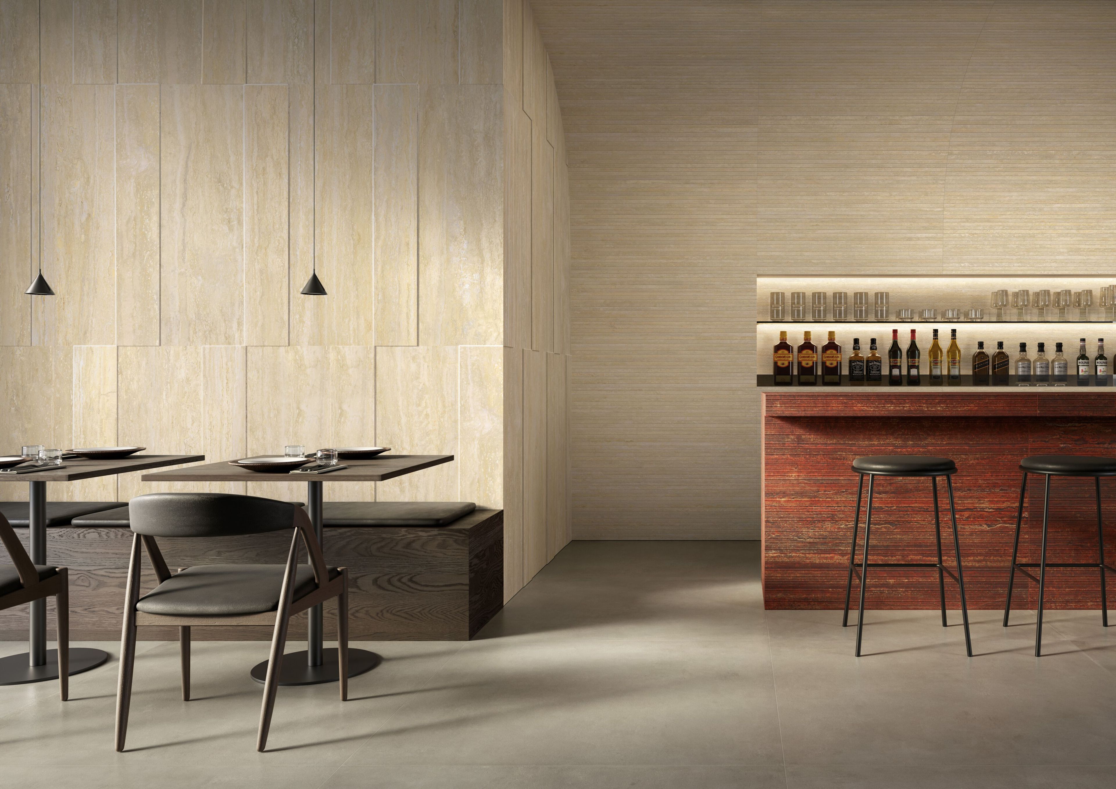 Напольное / керамогранит с эффектом травертина Italgraniti травертины ARCH-00142504 - Вид №1