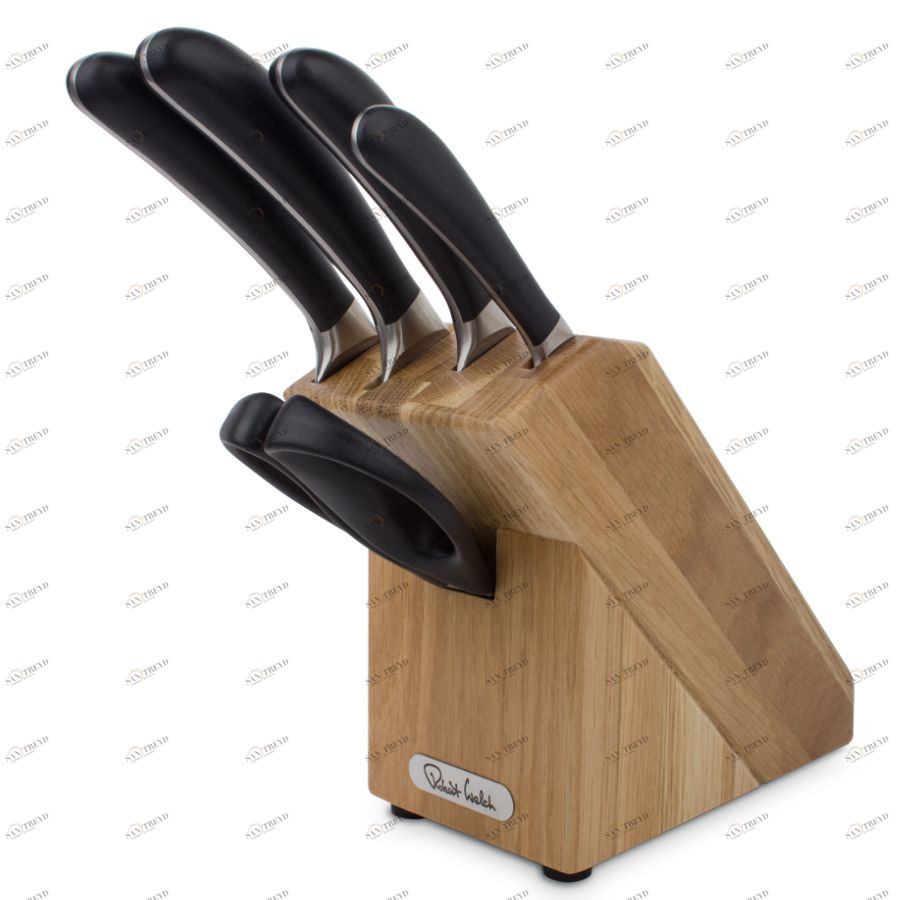 Набор кухонных ножей Promotion, 4 шт. и ножницы, на подставке Robert Welch STPOA2093V6