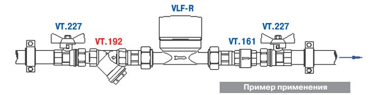 VT.192.N.05 Фильтр механической очистки косой Valtec 3/4"  - Вид №9