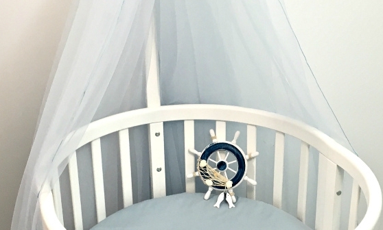 Балдахин для детской кроватки Bed "Дымчатый жемчуг" (фатин) ELLIPSE ELLIPSE BED 351633 Голубой Santreyd  - Вид №2