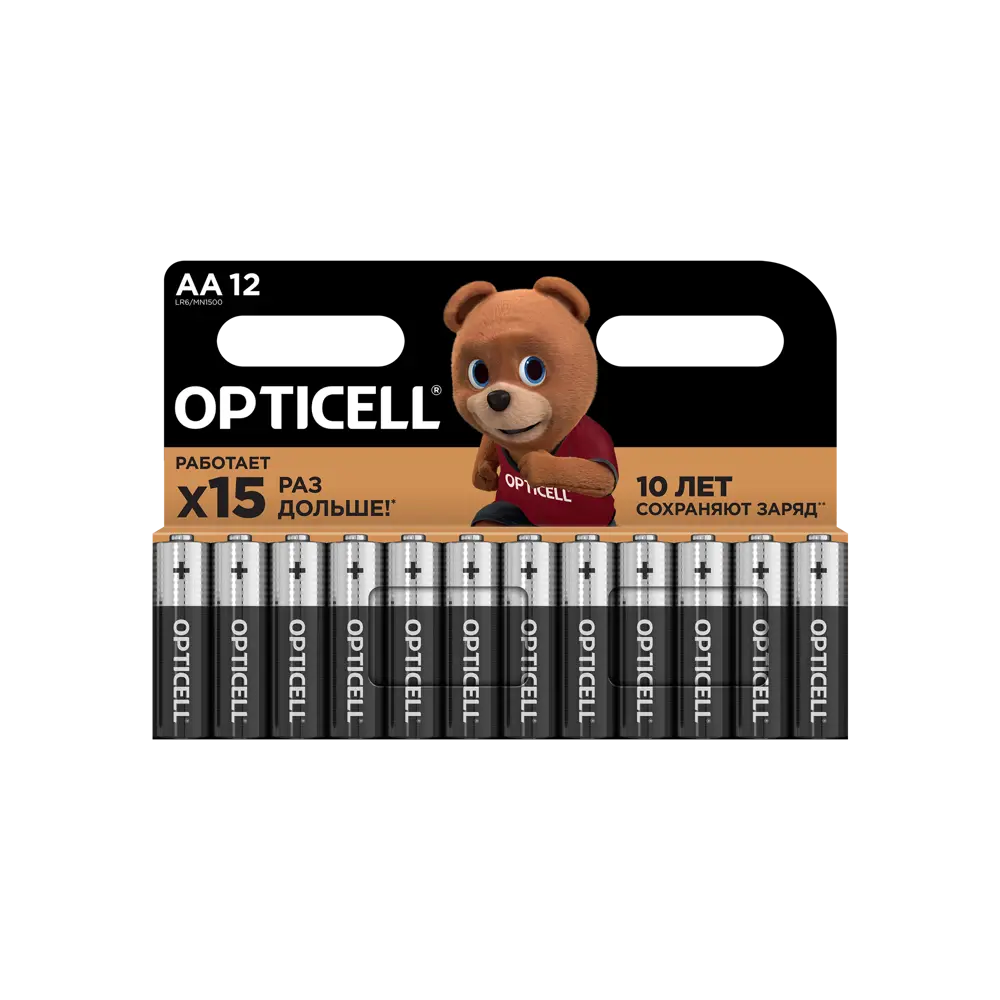 Алкалиновые батарейки Santreyd Opticell Basic AA 12 шт - надежное питание для устройств 89361710 STLM-1372501