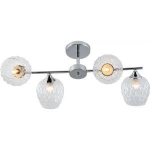 Люстра потолочная Rivoli Arlene модерн 4 лампы, цвет хром