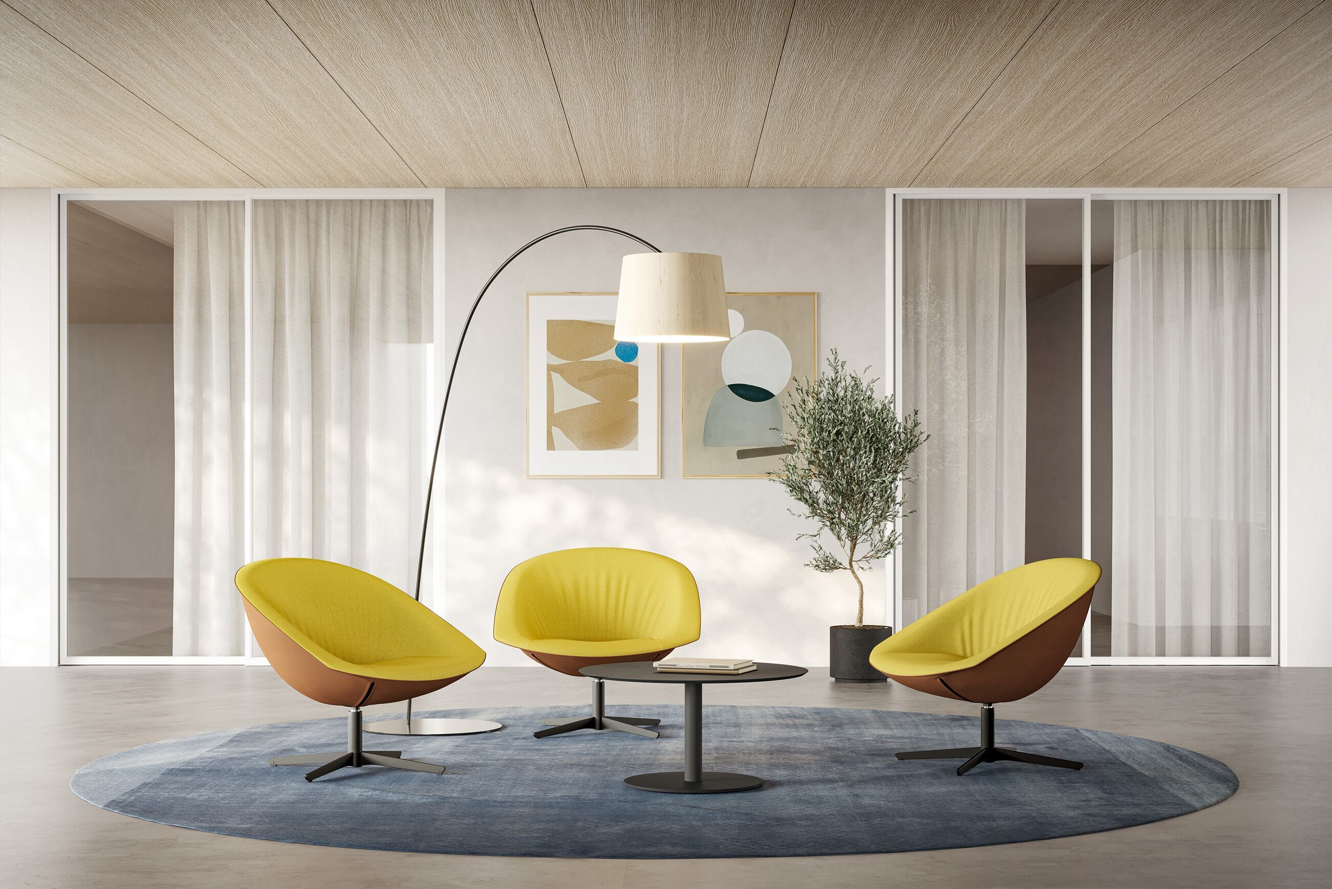 Спицевое вращающееся кресло с подлокотниками Kastel Krokus ARCH-00071440 - Вид №5