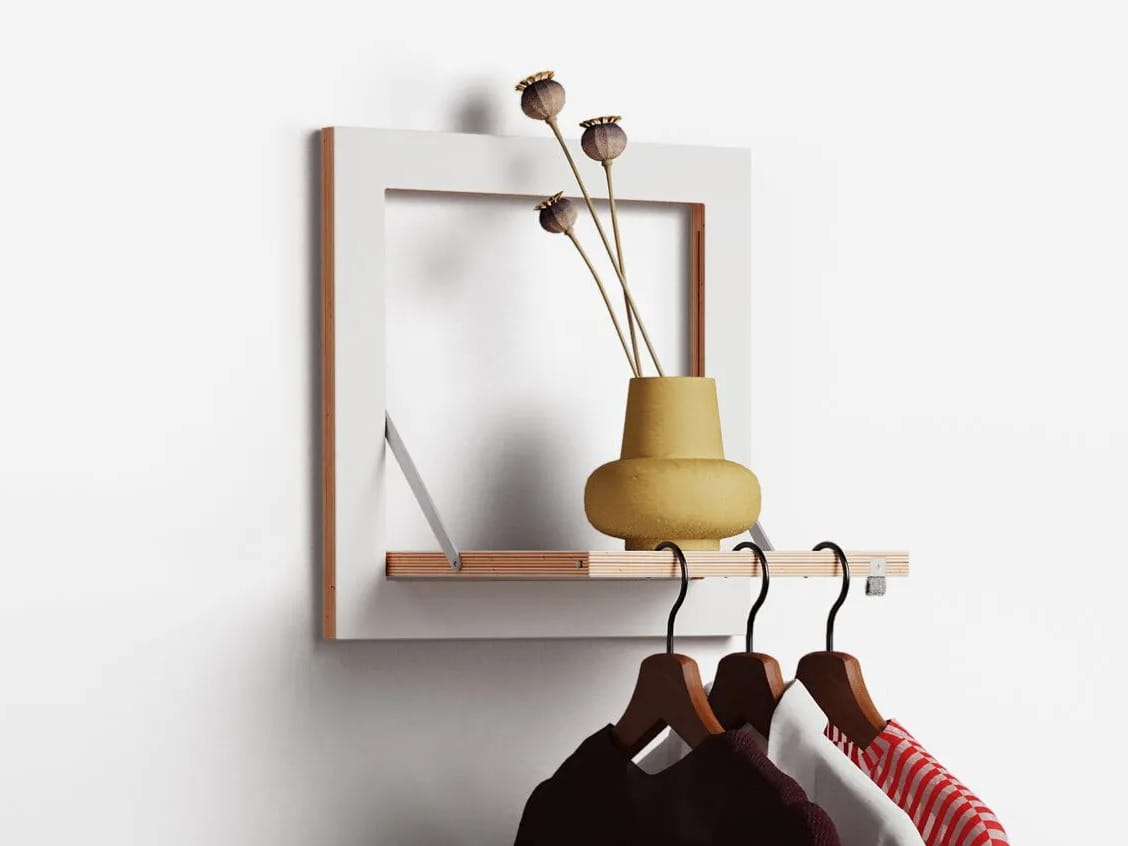 Вешалка для одежды из фанеры AMBIVALENZ Fläpps Hangrail 40×40-1 ARCH-00044290