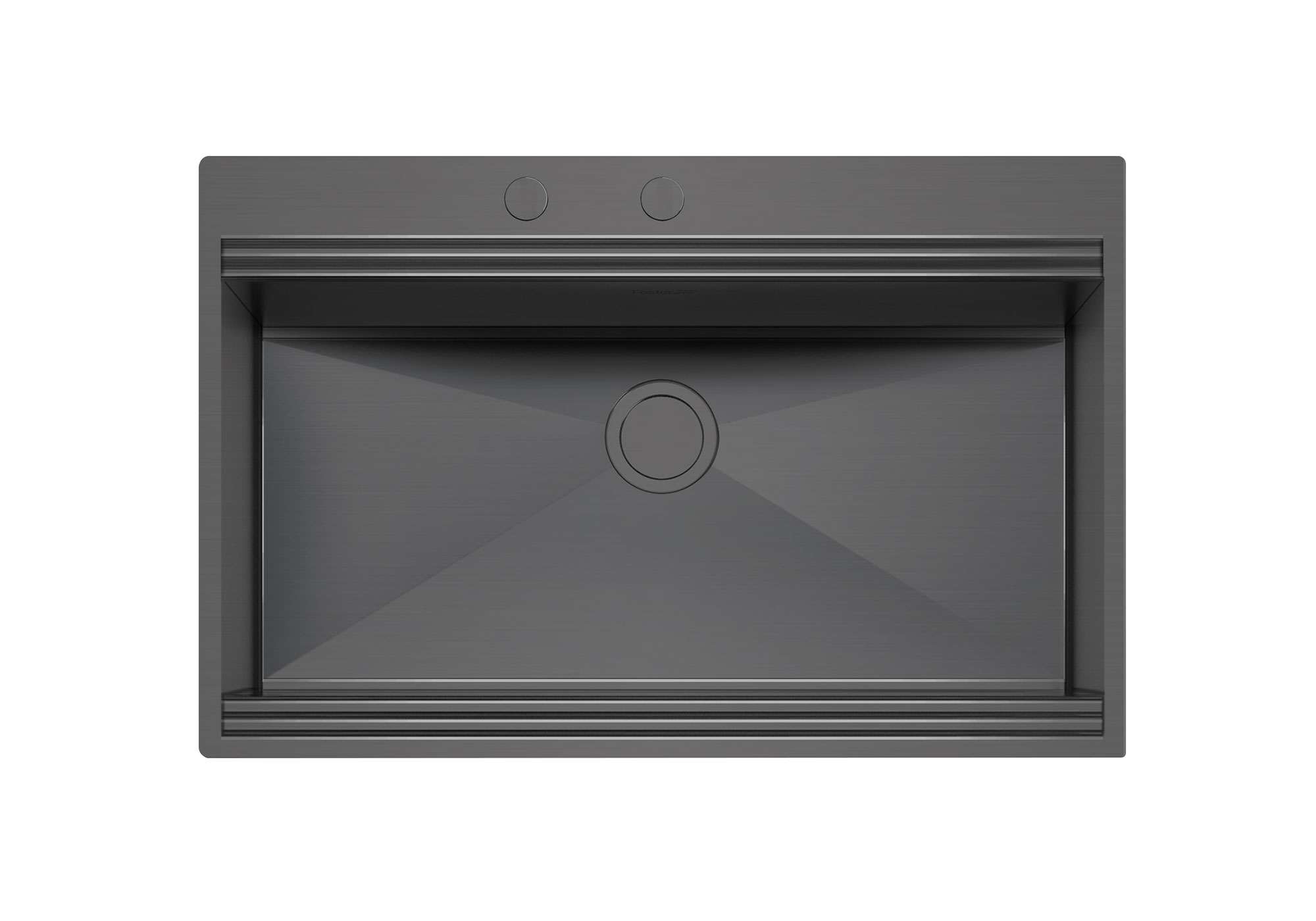 1034056 Кухонная мойка Milanello Gun Metal workstation 1034 056 Foster 