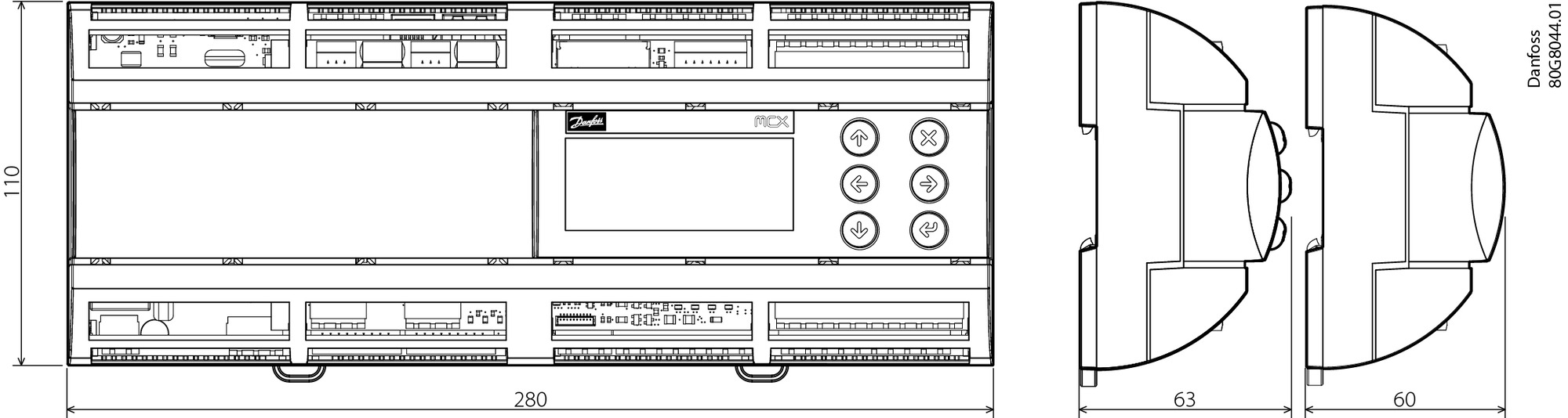 Danfoss MCX 152V MCX152V контроллер программируемый 080G0285  - Вид №6
