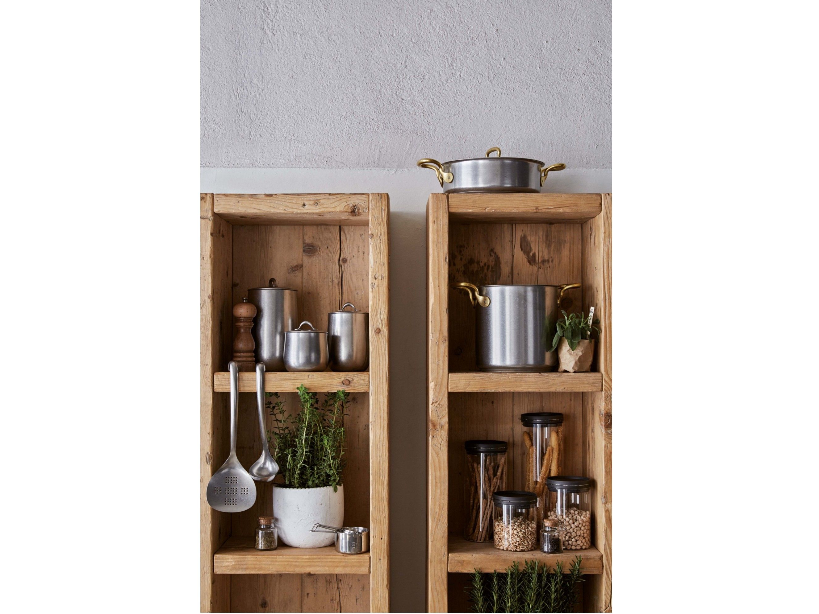 Батарея посуды из нержавеющей стали с крышкой с ручками Sambonet 1965 Винтаж ARCH-00105243 - Вид №9