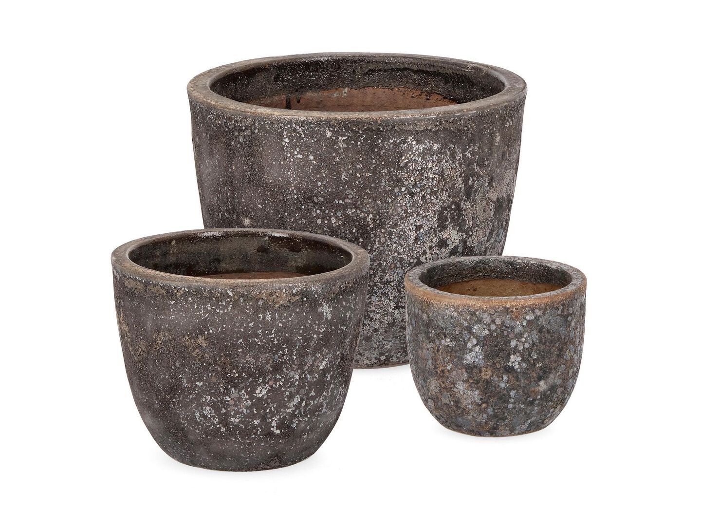 Набор круглых терракотовых Горшков ручной работы BIZZOTTO Duyen ARCH-00022293