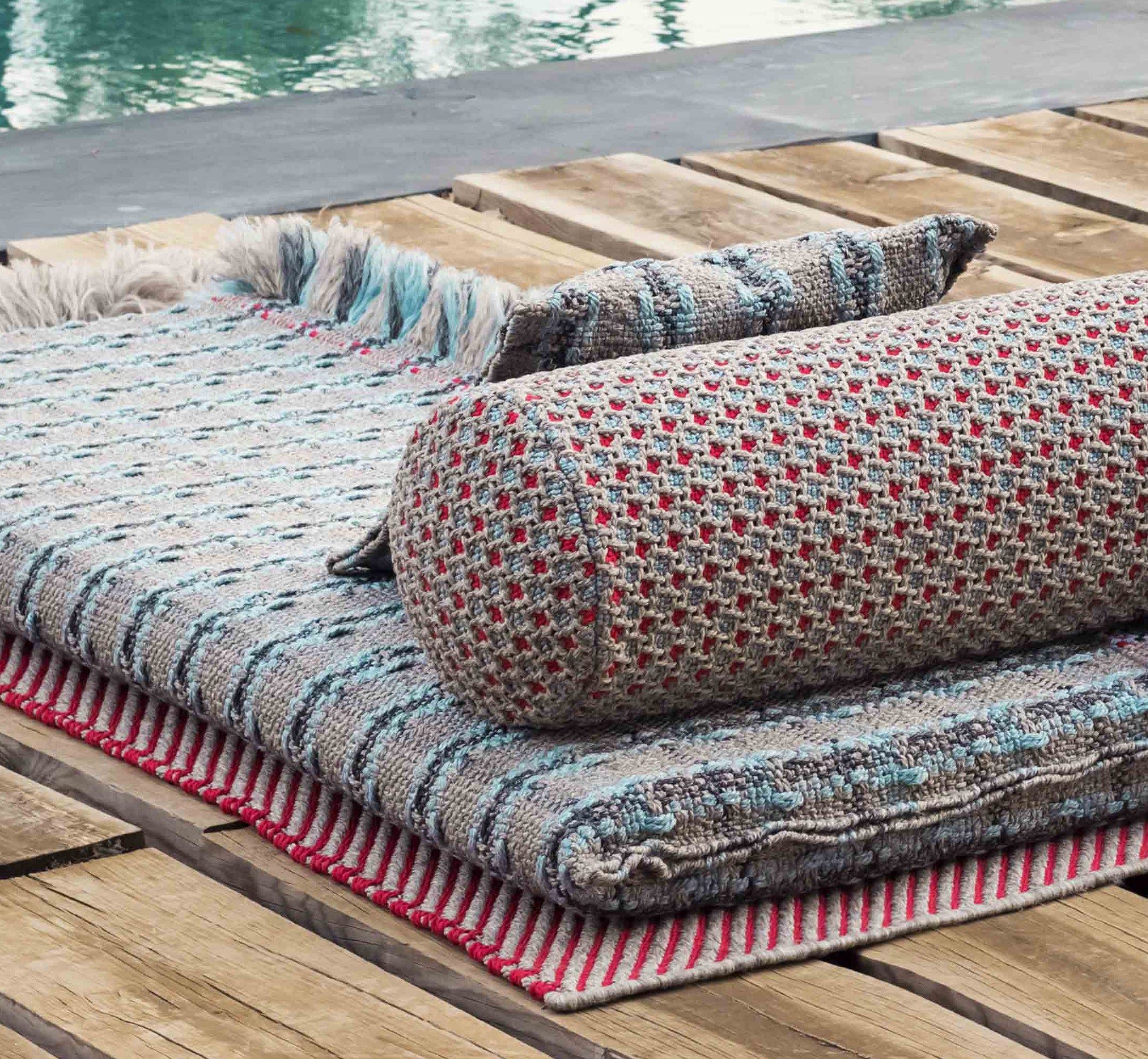 Наружная полипропиленовая цилиндрическая подушка с рисунком GAN Garden Layers ARCH-00115925 - Вид №6