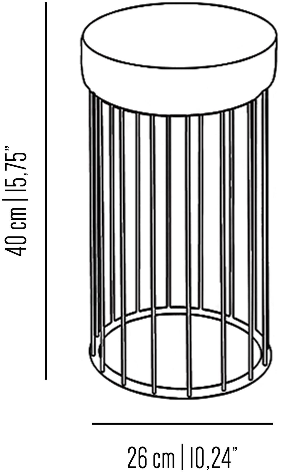 Il Bronzetto Пуф с мягкой подкладкой из латуни Cage Cag08 s_m_l - Вид №9