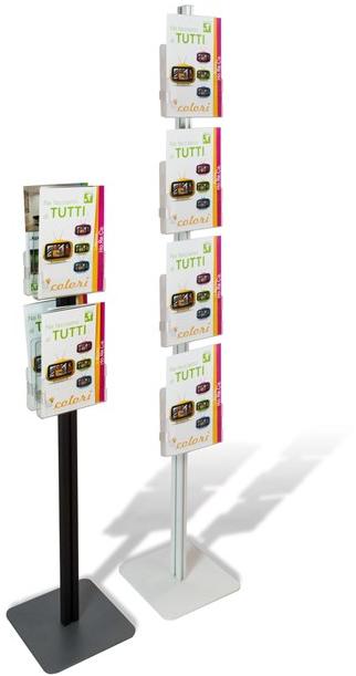 STUDIO T Двусторонняя напольная подставка из металла для брошюр Inuno Inunostick2b - Вид №1