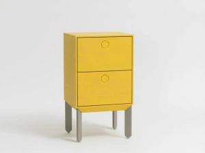 ZEITRAUM Прикроватная тумбочка из массива дерева с ящиками Kin