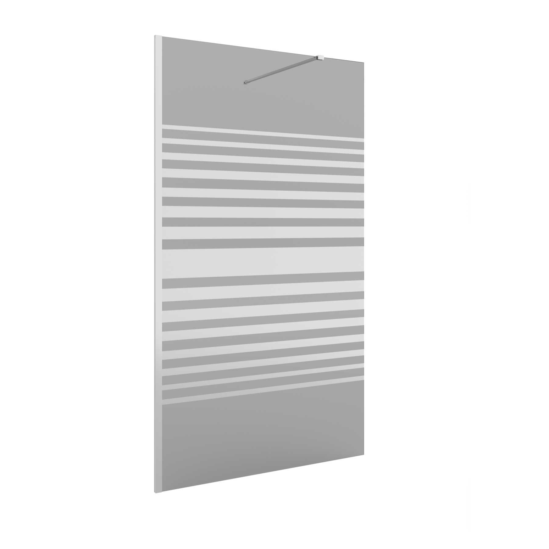 26910 SALGAR Душевая перегородка HEAVEN BATH Walk в ванне с анти-известковым покрытием Fumé Deco от 6 до 400 x 1500 мм 