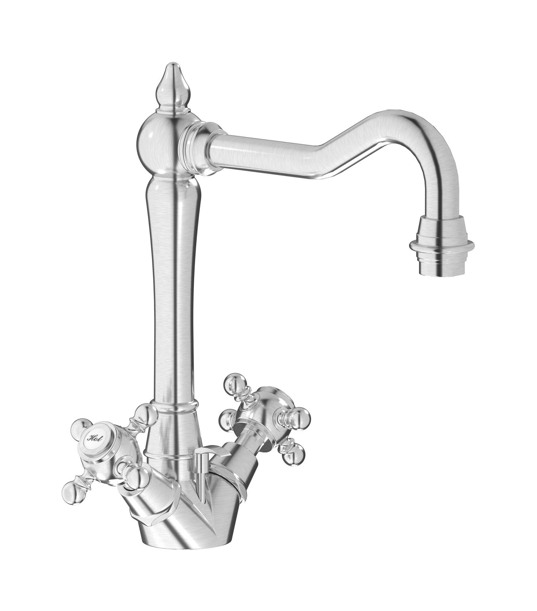 Смеситель для раковины с одним отверстием для пола с автоматическим сливом IB Hermes + Hermes Elle ARCH-00106892 - Вид №4