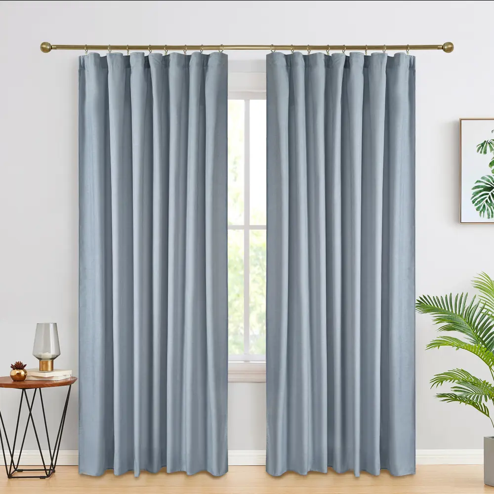 Штора KREAFORTA Raspberry с лентой 200x280 см небесно-голубой 89397767 STLM-1570997