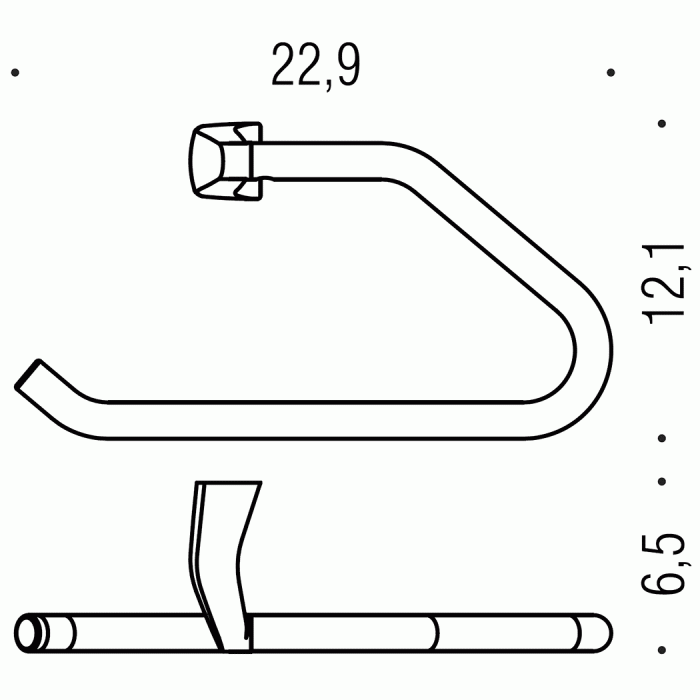 B8031 Полотенцедержатель-кольцо COLOMBO ROAD Colombo Design - Вид №2