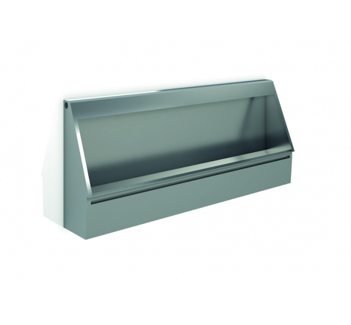 GW08 62 04 01 Genwec Настенный коллективный писсуар из нержавеющей стали Satin 304, 1200 мм 