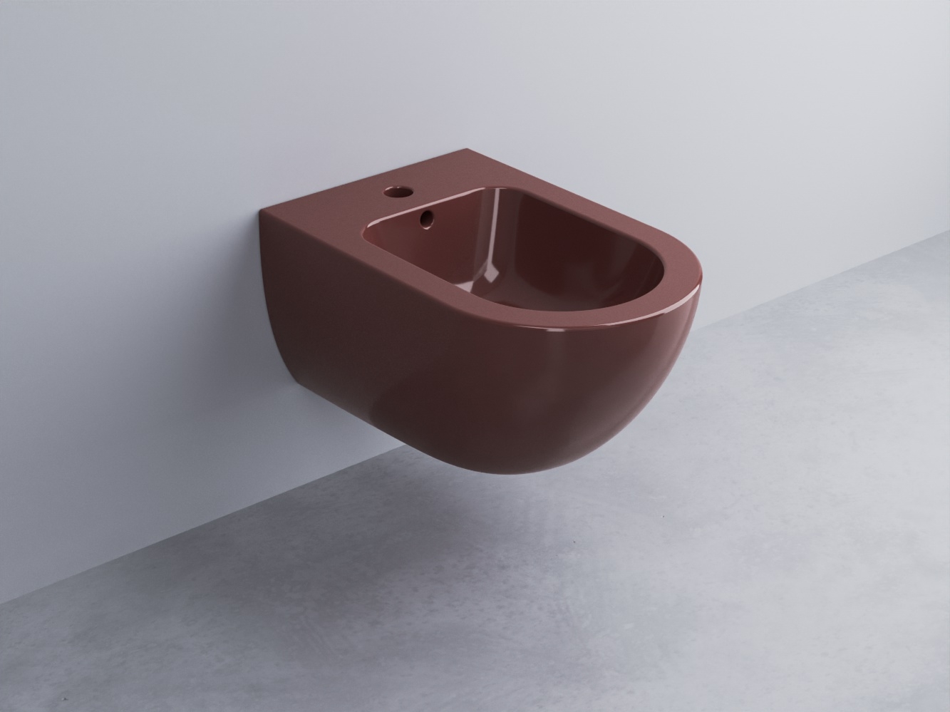 EJBS-CO Биде подвесное с одним отверстием под смеситель, в комплекте с крепежами Enjoy 53 cielo Enjoy + Amedeo Ceramica Cielo