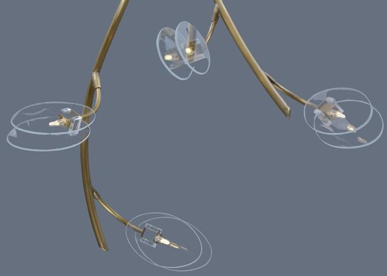 Patinas Lighting Светодиодный потолочный светильник ручной работы из латуни Inverno sun-id-1405641 - Вид №3