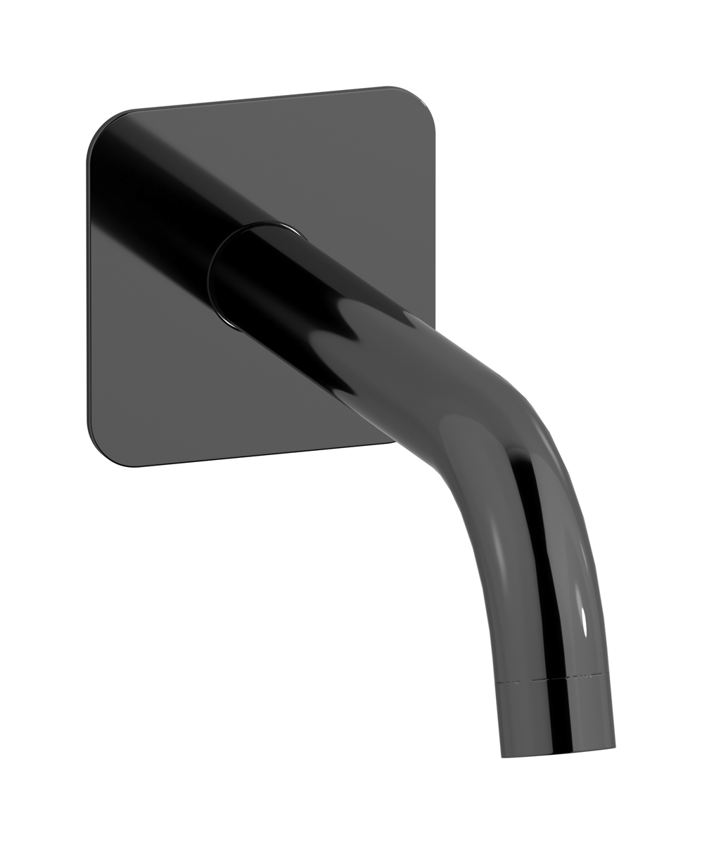 Длинный настенный излив для ванны WE ARE IB mt328cf_22 Black Chrome MilanoTorino 