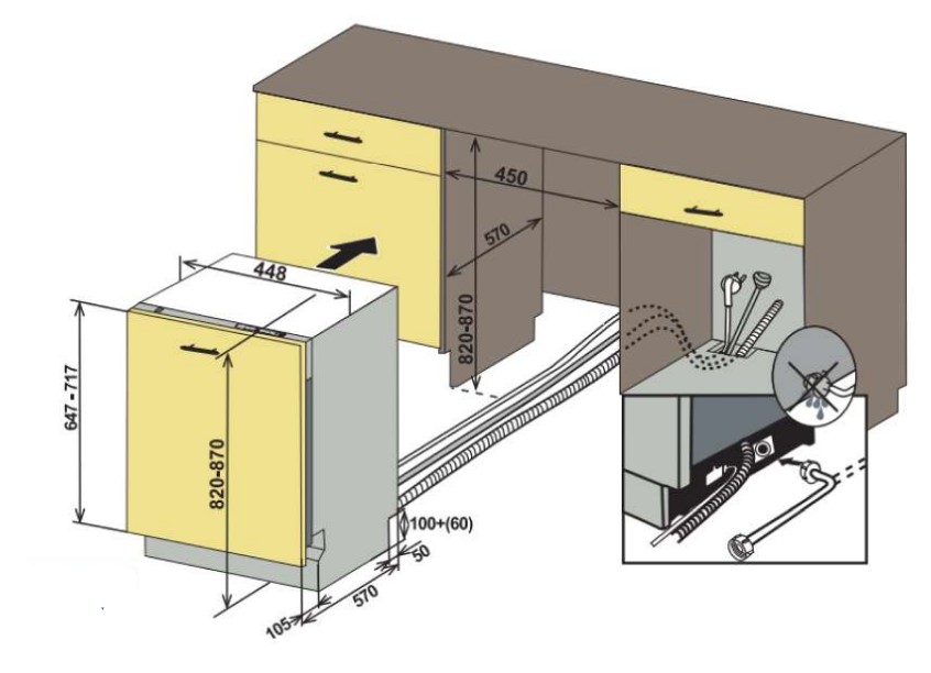 9057838 Встраиваемая посудомоечная машина Delvento VGB4601 STDN-0095045 - Вид №4