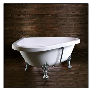 Ванна Akcjum Camelia WR-07-05-Ch угловая белая с хромированными ножками