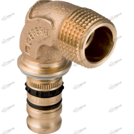 GEBERIT 602.252.00.5 Переходной отвод Geberit Mepla 90°, с наружной резьбой 