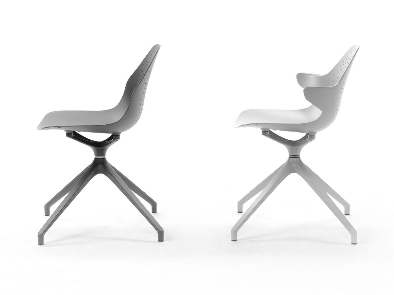 Алюминиевый поворотный стул с подлокотниками SITIA Klera ARCH-00071539 - Вид №1