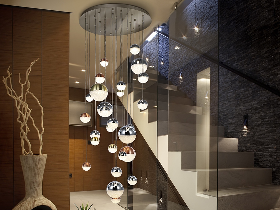 109087 Подвесной светильник LED 27L Ø80 DIM BLUETOOTH CCT цветной Schuller Sphere