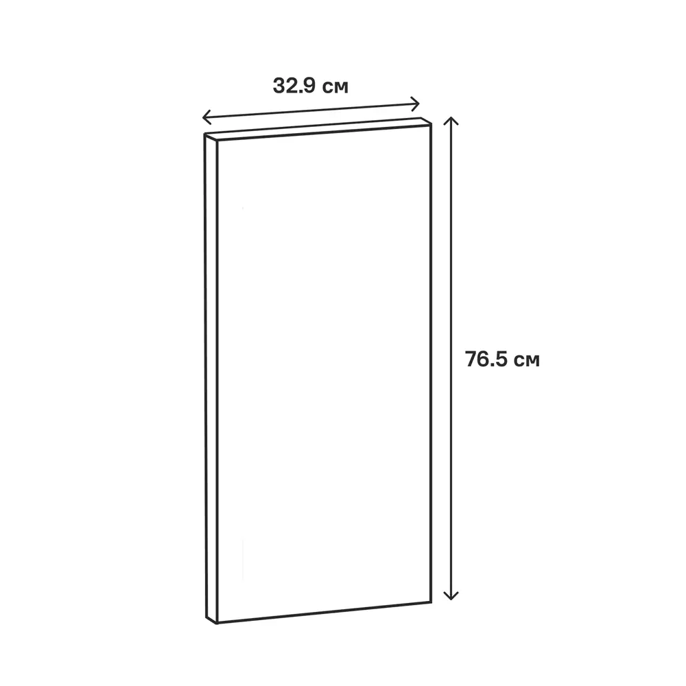Фасад кухонный Сантьяго Delinia ID 32.9×76.5 см коричневый ЛДСП 82676501 STLM-0033793 - Вид №14