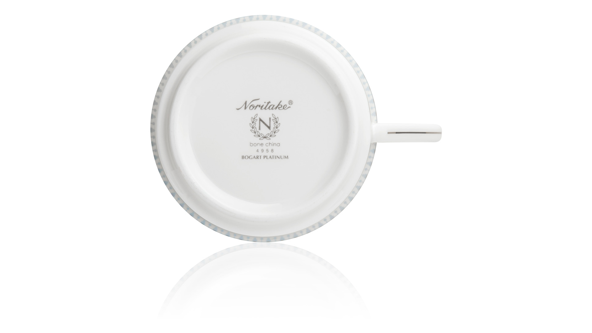 10646034 Noritake Чашка чайная Noritake "Богарт платиновый" 250мл Фарфор костяной  - Вид №2