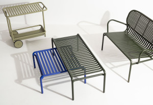 Алюминиевая садовая скамейка с порошковым покрытием