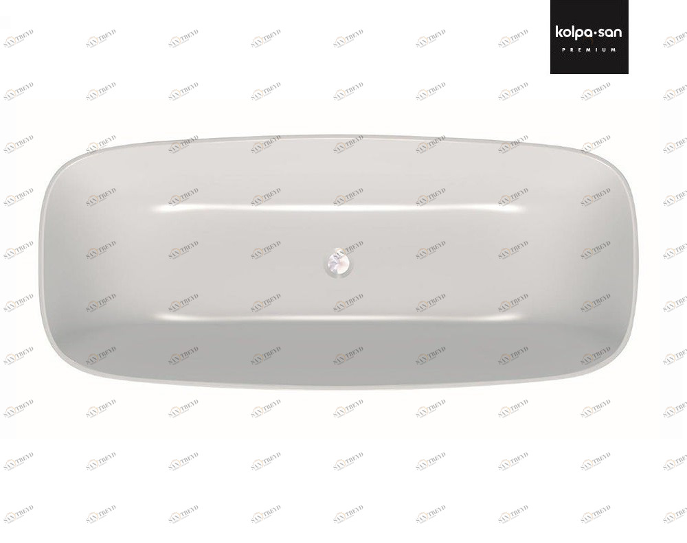 Ванна из искусственного камня Kerrock Milo 01232 хромотерапия Словения Kolpa-San