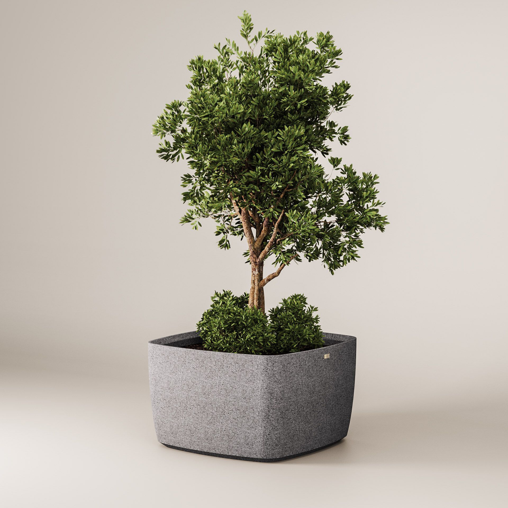 Бетонная квадратная плантатор Kremen ARCH-00045097 - Вид №2