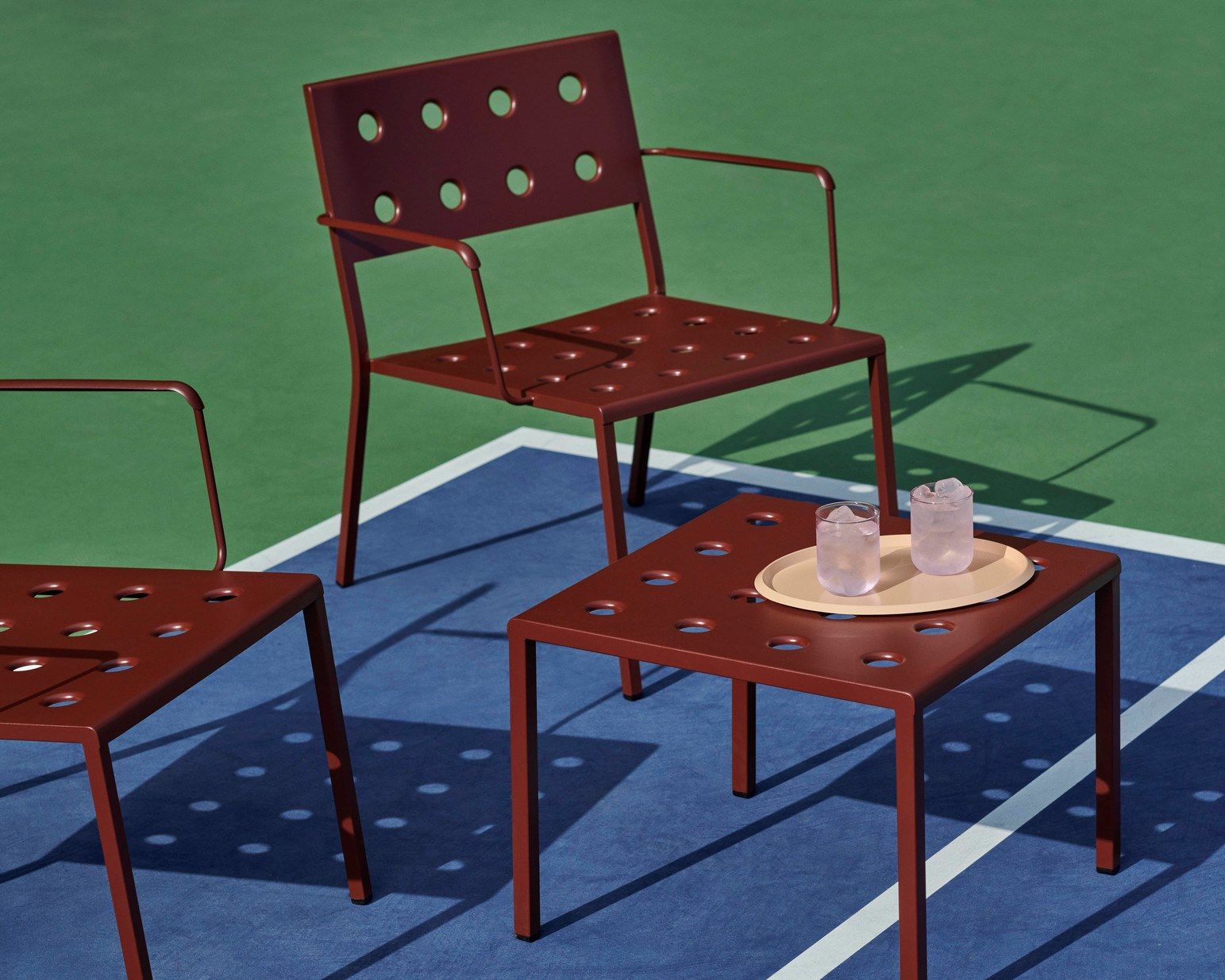 Квадратный садовый стол из стали с порошковым покрытием Hay балкон ARCH-00047424 - Вид №4