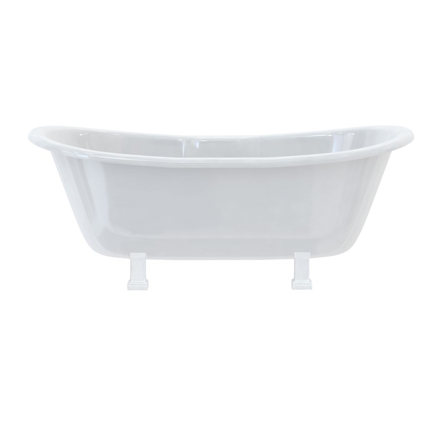 Burlington Двухсторонняя ванна Bateau со стандартными ножками с ножками Period в Chrome T10F E9 CHR  - Вид №7