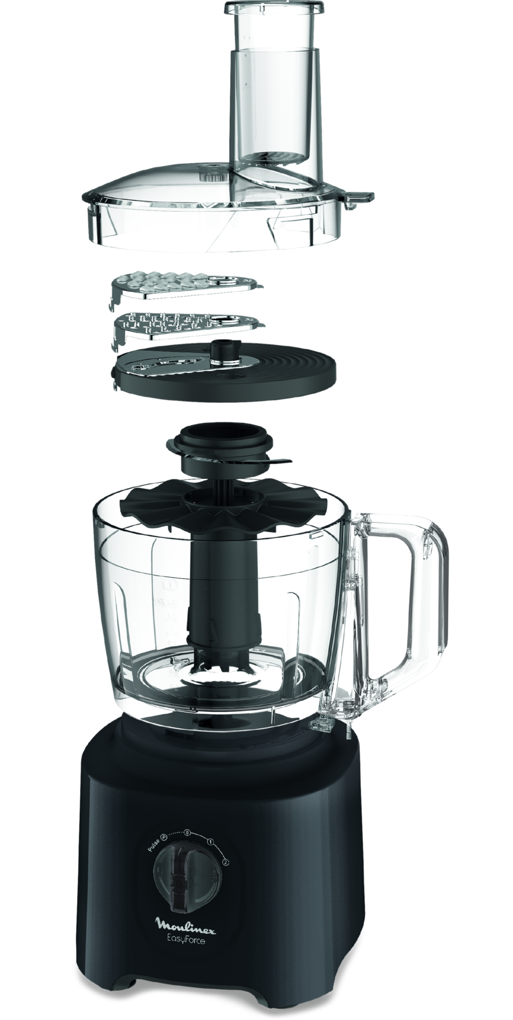 5499628 Кухонный комбайн Moulinex Masterchef Easy Force FP245810 черный STDN-0118252 - Вид №2