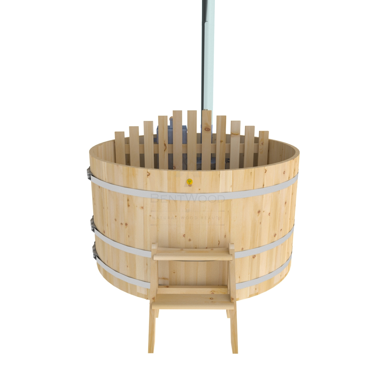 1602 Фурако из кедра D=1.8 с внутренней печкой. Высота 1,0м. Исполнение "Стандарт". Alyarus  - Вид №2