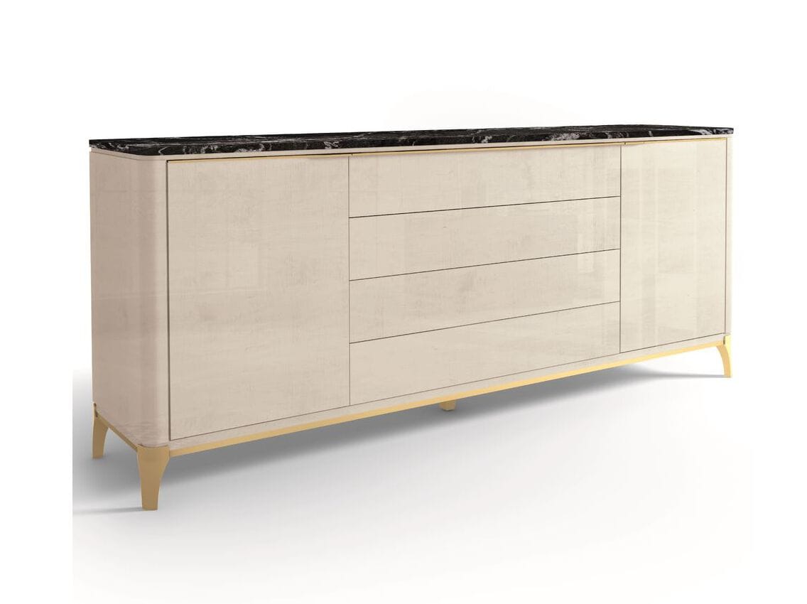 Деревянный шкаф с дверцами и ящиками и мраморной столешницей Hurtado Evolution ARCH-00023575