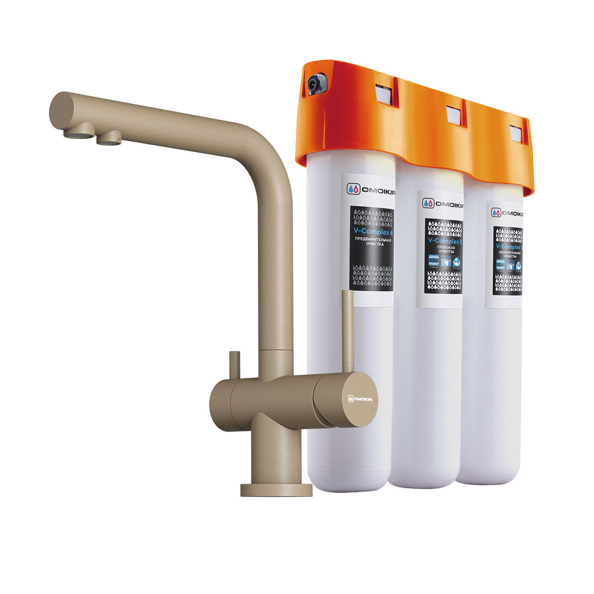 Смеситель для кухни Pure Drop lite + Nagano-P CA-P OMOIKIRI 4217.8028P