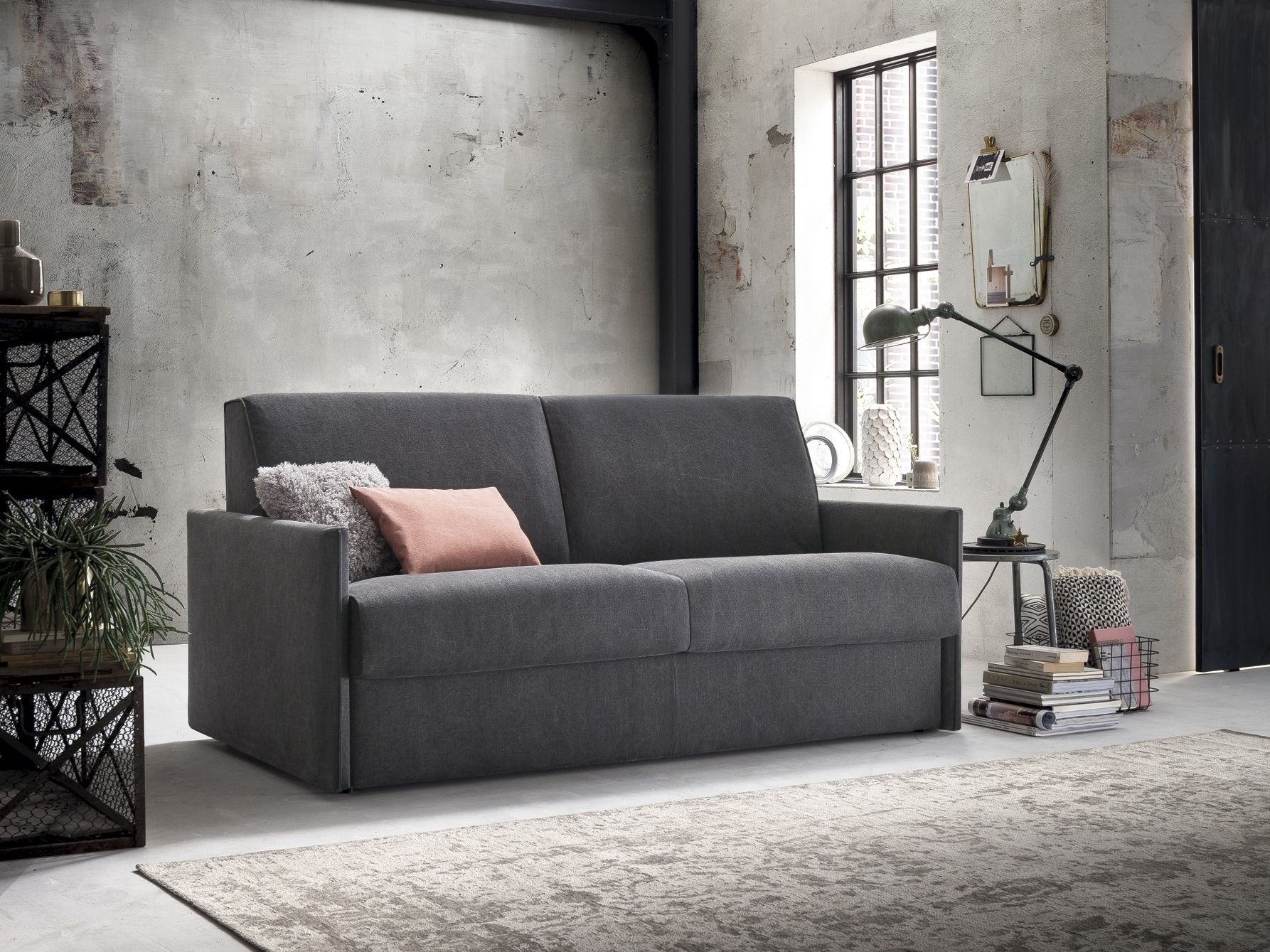 Двуспальный диван-кровать из ткани Felis Day &amp ARCH-00102141 - Вид №1