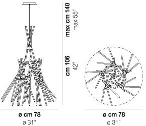 Vetreria Vistosi Подвесной светильник из стекла Essence sun-id-1437293 - Вид №3