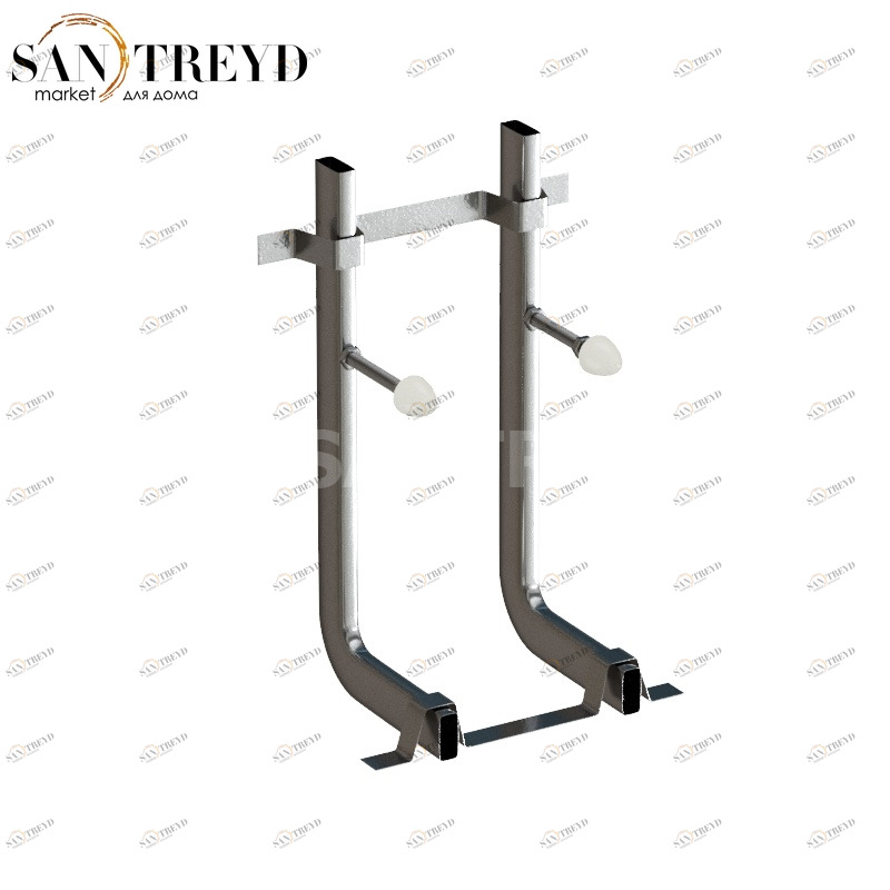 FL002 Универсальный крепежный кронштейн для настенного унитаза/биде Globo 43 см Хромированный Globo ACCESSORIES Италия Ceramica Globo