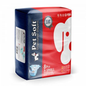 ПР0047520 Одноразовые впитывающие подгузники для животных JEANS DIAPER размер XS, 8шт PET SOFT