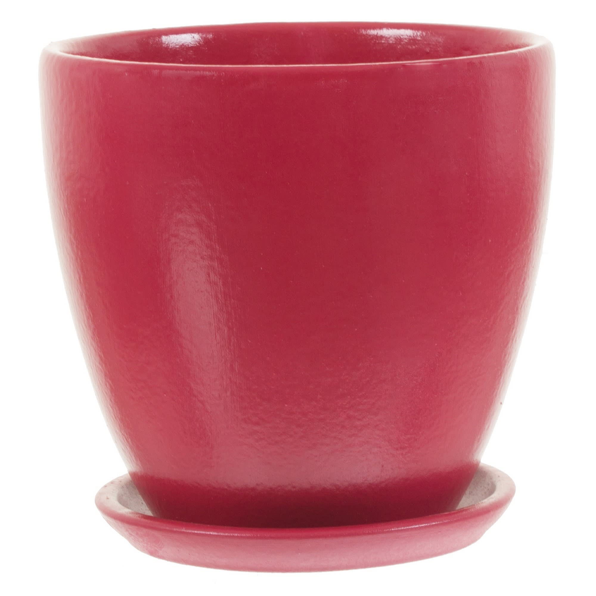 18875681 Горшок цветочный ø12 h11 см v0.8 л керамика красный Колор гейм Santreyd 