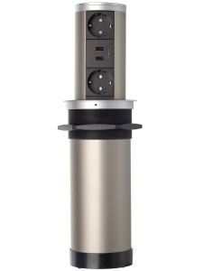 Блок электрических розеток Echo 12019 Silver NAVAKO