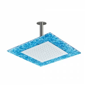 Graffio Встроенный квадрат 400 × 400 мм, круглый потолочный кронштейн 300 мм. LA804