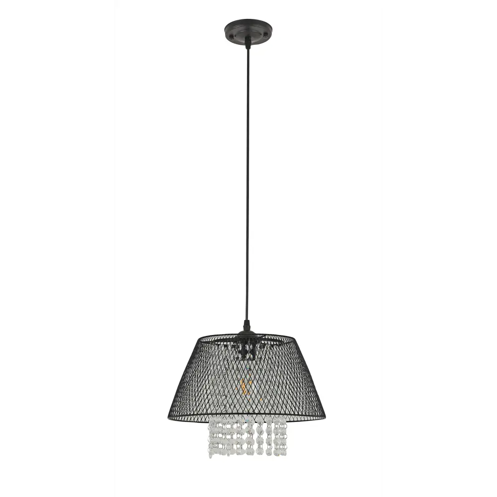 Светильник подвесной Marro, 1 лампа, 3 м², цвет чёрный Rivoli STLM-2009577